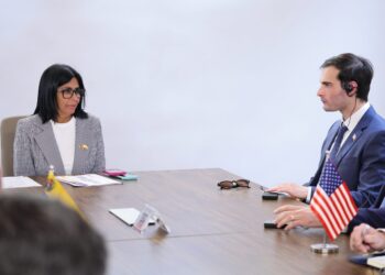 Presidenta Delcy Rodríguez sostiene reunión con delegación de EEUU