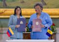 Presidenta Delcy Rodríguez y Mia Mottley firman declaración conjunta para profundizar la agenda bilateralre
