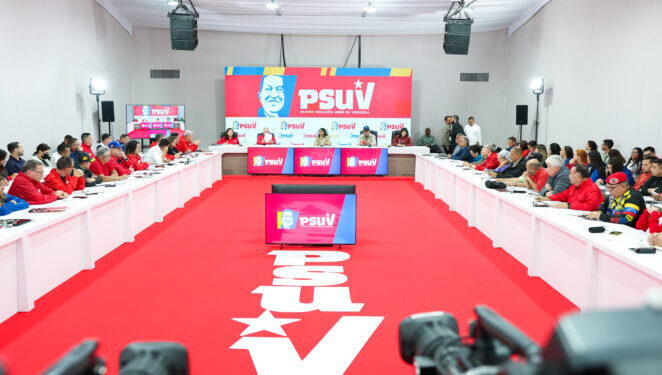 Presidenta Delcy Rodríguez encabeza reunión del PSUV para afinar detalles del Plan Venezuela Renace y la Consulta Popular