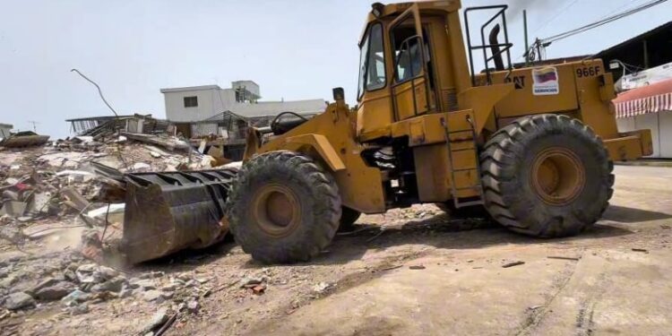 Plan Despeje Digno y Seguro ha removido más de 580 mil toneladas de escombros en zonas afectadas por sismos