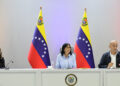 Pdta. Delcy Rodríguez junto a sectores sindical y empresarial evalúan estabilidad laboral