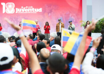 Presidenta Delcy Rodríguez enaltece el rol de la juventud en el 18° Aniversario de la JPSUV