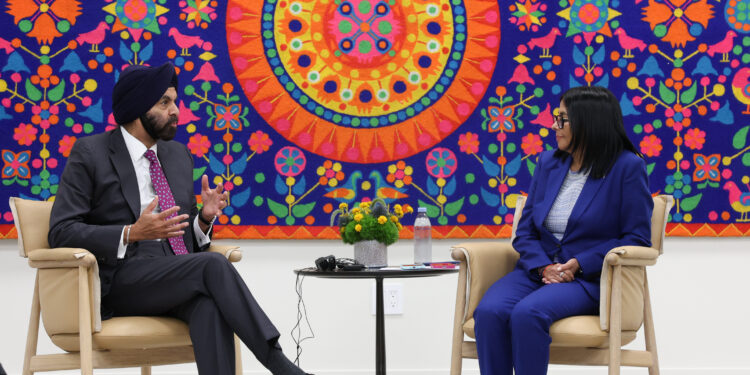 Jefa de Estado se reúne con el presidente del Banco Mundial en Nueva York 1 Jefa de Estado se reúne con el presidente del Banco Mundial en Nueva York
