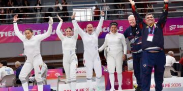 Venezuela conquista oro en esgrima femenina por equipos en los Juegos Suramericanos Santa Fe 2026