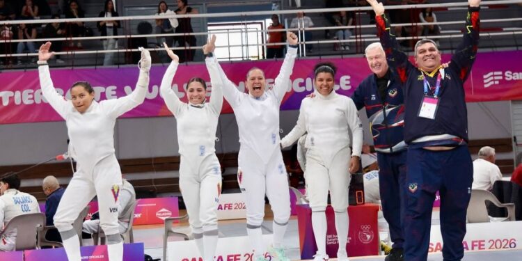 Venezuela conquista oro en esgrima femenina por equipos en los Juegos Suramericanos Santa Fe 2026