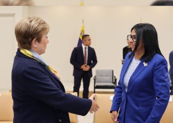 Presidenta Delcy Rodríguez sostiene encuentro en Nueva York con la directora gerente del FMI, Kristalina Georgieva