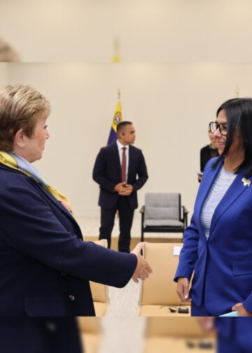 Presidenta Delcy Rodríguez sostiene encuentro en Nueva York con la directora gerente del FMI, Kristalina Georgieva
