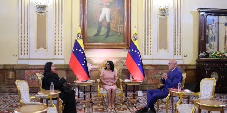 Presidenta Delcy Rodríguez recibe a delegaciones de la mesa de diálogo nacional en Miraflores 1 Presidenta Delcy Rodríguez recibe a delegaciones de la mesa de diálogo nacional en Miraflores