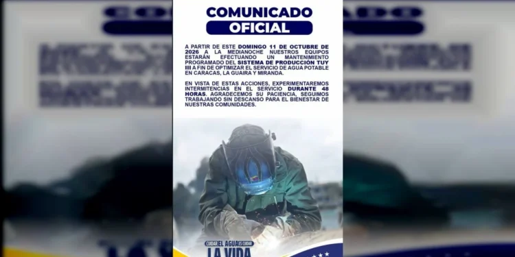 Hidroven ejecutará mantenimiento preventivo y correctivo en el Sistema de Producción Tuy III 1 Hidroven ejecutará mantenimiento preventivo y correctivo en el Sistema de Producción Tuy III