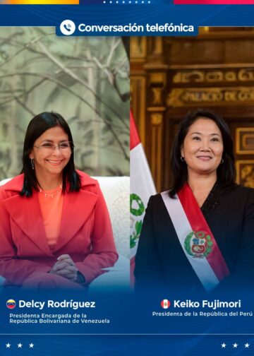 Periódico de la Patria y Multiplataforma Digital 25 Venezuela y Perú fortalecen lazos de cooperación tras llamada entre presidentas Delcy Rodríguez y Keiko Fujimori