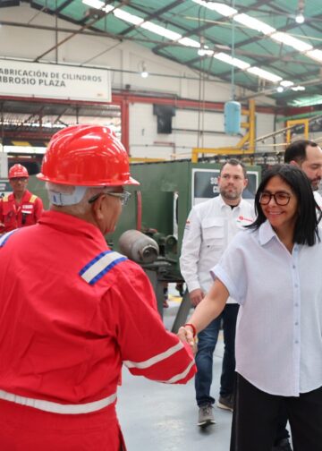 «Este es el modelo económico y de servicios que queremos para Venezuela»: Presidenta de la República durante inspección a la Planta de Cilindros de Gas Comunal Ambrosio Plaza
